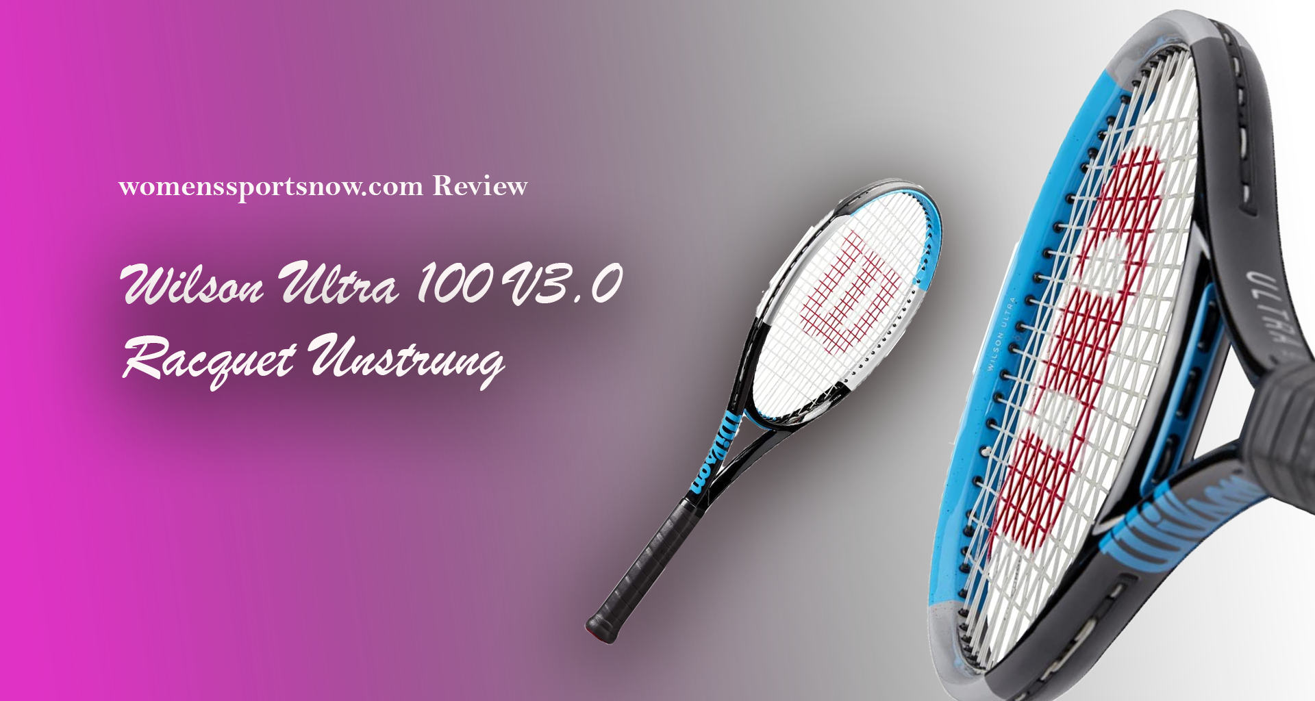 Wilson Ultra 100 V3.0 Tennis Racquet Unstrung - Advanced Performance ...